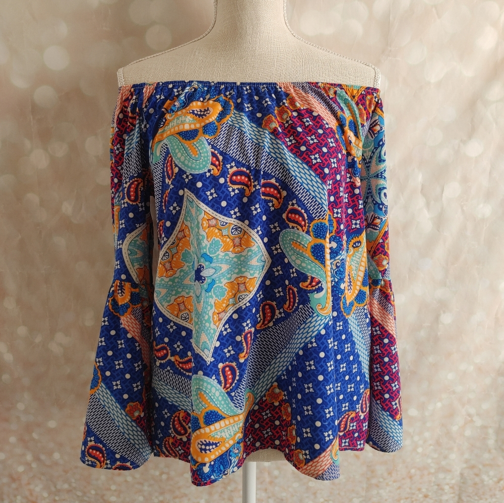 Boho Bell Sleeve Off Shoulder Top